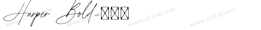 Harper Bold字体转换